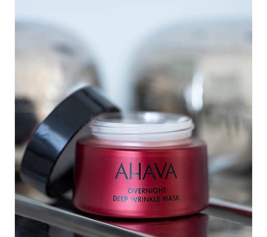 Нічна маска-крем проти глибоких зморшок Apple of Sodom Overnight Deep Wrinkle Mask Ahava, 50 мл