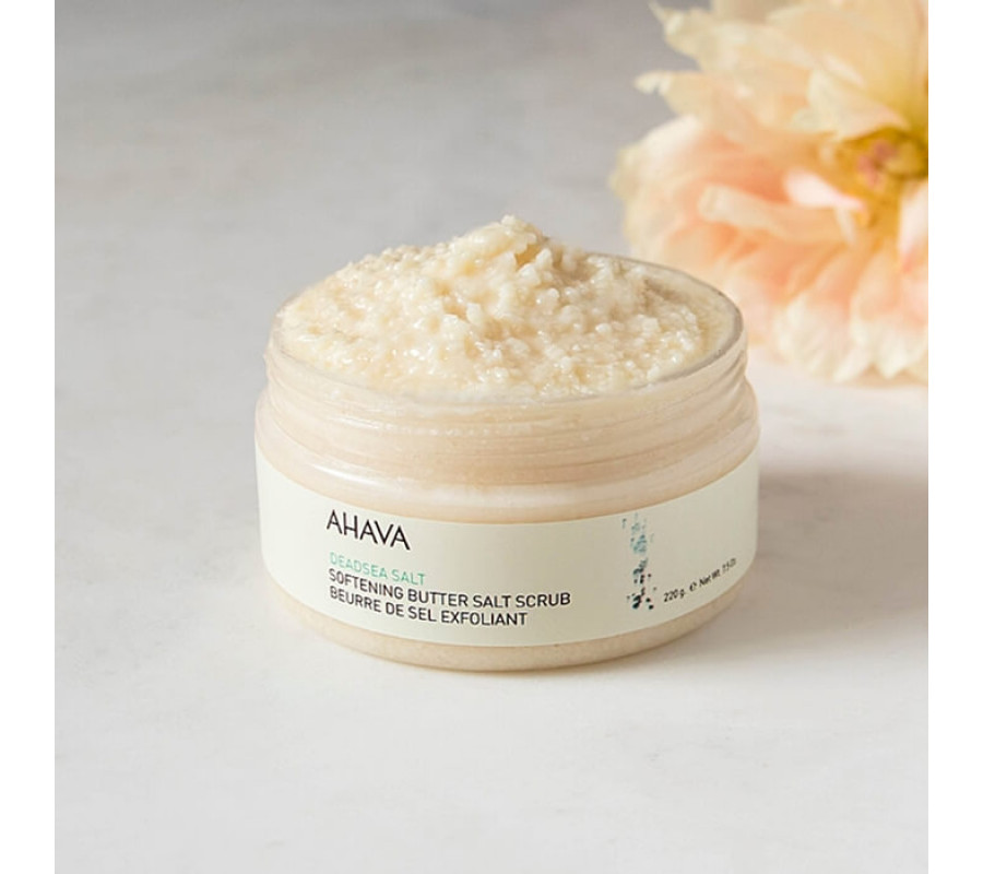 Масляно-солевой скраб для тела на основе соли Мертвого моря Softening Butter Salt Scrub Ahava, 220 г