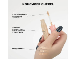 Універсальний стійкий консилер з вітаміном E Сoncealer For Facial Skin Vitamin E Cherel 01, 6  мл