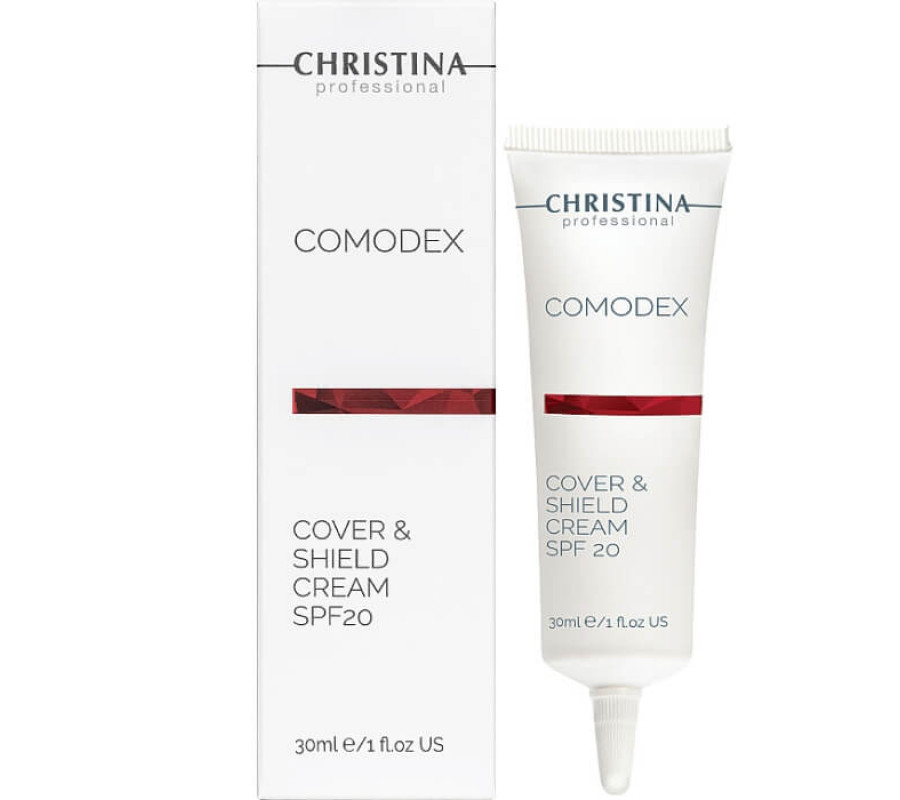 Захисний крем з тонувальним ефектом для обличчя Comodex Cover&Shield Cream SPF20 Christina