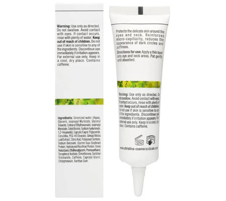 Освітлювальний крем для шкіри навколо очей і шиї Bio Phyto Enlightening Eye and Neck Cream Christina