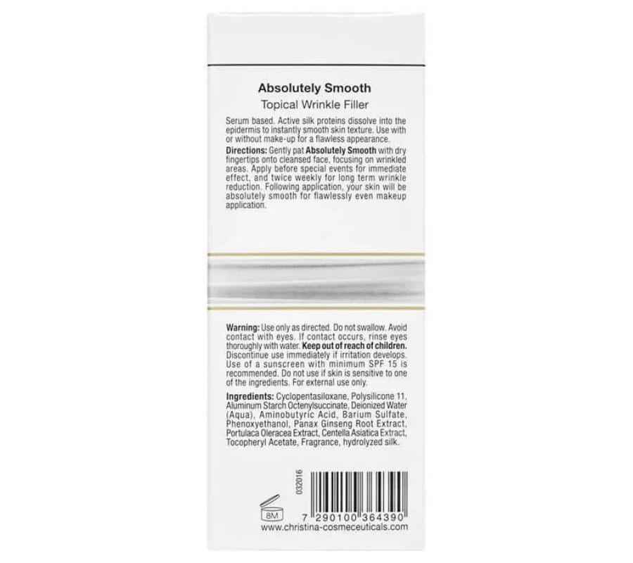 Сиворотка для заповнення мімічних зморшок Silk Absolutely Smooth Christina