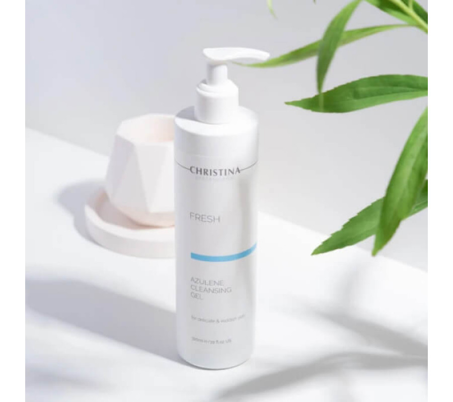 Азуленовий очищувальний гель для чутливої шкіри Fresh Azulene Cleansing Gel Christina