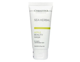 Яблучна маска краси для жирної та комбінованої шкіри Sea Herbal Beauty Mask Green Apple Christina