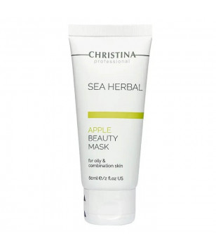 Яблучна маска краси для жирної та комбінованої шкіри Sea Herbal Beauty Mask Green Apple Christina