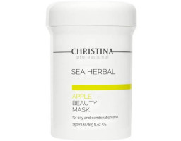 Яблучна маска краси для жирної та комбінованої шкіри Sea Herbal Beauty Mask Green Apple Christina