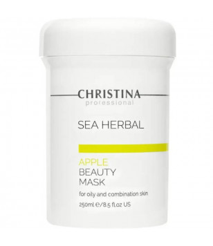 Яблочная маска красоты для жирной и комбинированной кожи Sea Herbal Beauty Mask Green Apple Christin
