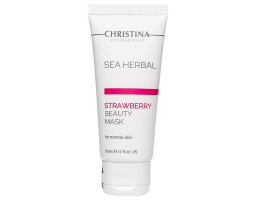 Клубничная маска красоты для нормальной кожи Sea Herbal Beauty Mask Strawberry Christina