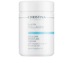 Азуленовий зволожувальний крем для нормальної шкіри Elastin Collagen Azulene Moisture Cream Christina