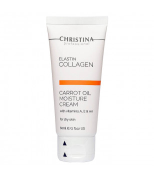 Морковный увлажняющий крем для сухой кожи Elastin Collagen Carrot Oil Moisture Cream Christina