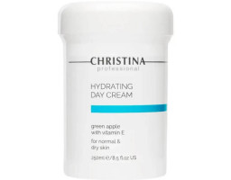 Зволожувальний крем з яблуком та вітаміном Е для нормальної та сухої шкіри Hydrating Day Cream Green Apple Christina