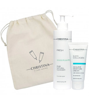 Подарунковий набір "Очищення і зволоження" для всіх типів шкіри Christina