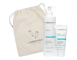 Набір "Очищення й зволоження" для чутливої шкіри Christina