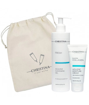 Набір "Очищення й зволоження" для чутливої шкіри Christina