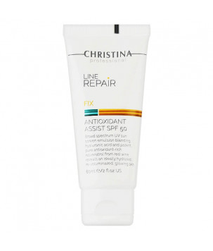 Антиоксидантний лосьйон з SPF 50 для обличчя Line Repair Fix Antioxidant Assist SPF 50 Christina