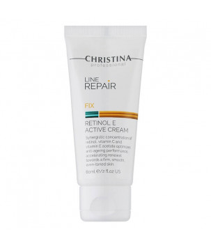 Крем із ретинолом та вітаміном Е для обличчя Line Repair Fix Retinol E Active Cream Christina