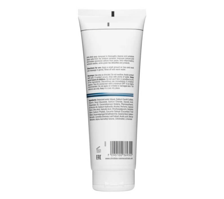 Очищувальний гель з AHA-BHA кислотами Line Repair Hydra AHA-BHA Active Cleanser Christina