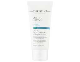 Крем для обличчя "Нічне відновлення" з молочною кислотою Line Repair Hydra Lactic Night Repair Christina