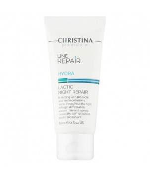 Крем для обличчя "Нічне відновлення" з молочною кислотою Line Repair Hydra Lactic Night Repair Christina