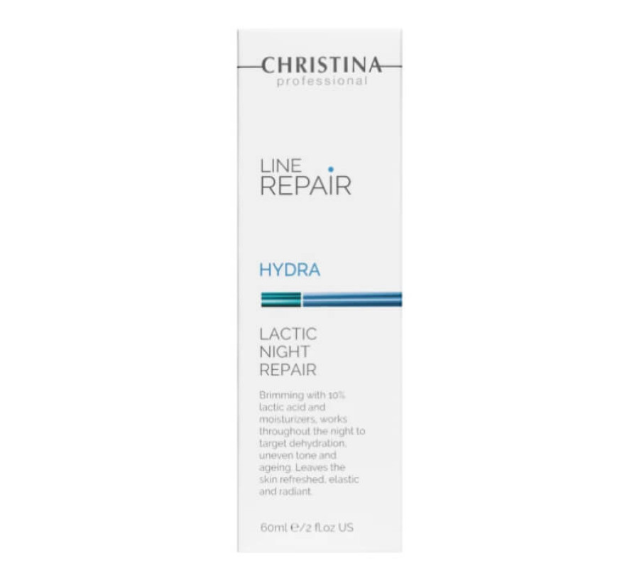 Крем для обличчя "Нічне відновлення" з молочною кислотою Line Repair Hydra Lactic Night Repair Christina