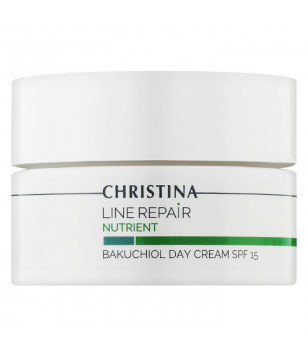 Денний крем SPF 15 з бакучіолом для обличчя Line Repair Nutrient Bakuchiol Day Cream SPF 15 Christina