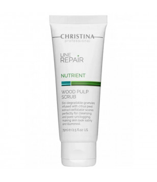 Скраб для обличчя з дерев'яною целюлозою Line Repair Nutrient Wood Pulp Scrub Christina