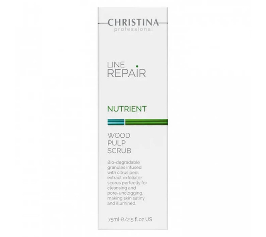 Скраб для обличчя з дерев'яною целюлозою Line Repair Nutrient Wood Pulp Scrub Christina