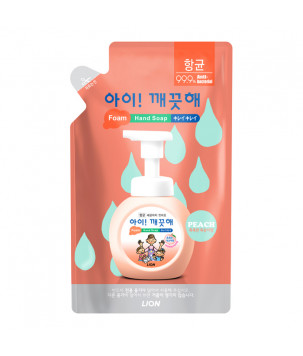 Пінне мило для рук з ароматом персика (дой-пак) Ai Kekute CJ Lion, 200 мл