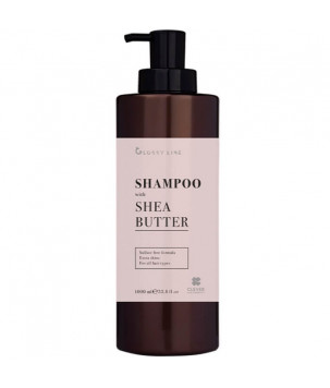 Безсульфатний шампунь з олією ши для блиску волосся Glossy Line Shampoo With Shea, 1000 мл