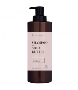Безсульфатний шампунь з олією ши для блиску волосся Glossy Line Shampoo With Shea, 1000 мл