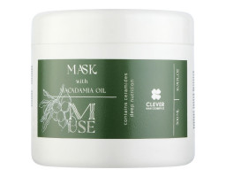 Clever Hair Cosmetics — маска для волосся з маслом макадамії, 500 мл