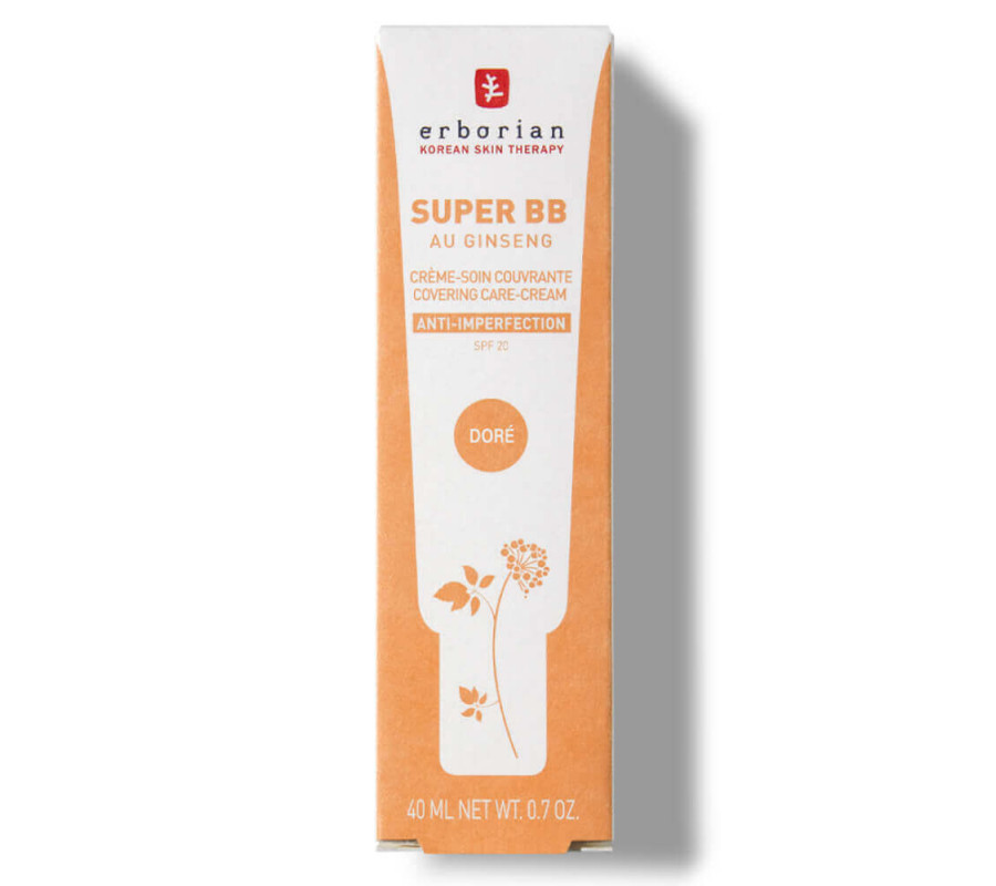 ВВ-крем для лица Super BB Ginseng Erborian Dore, 40 мл