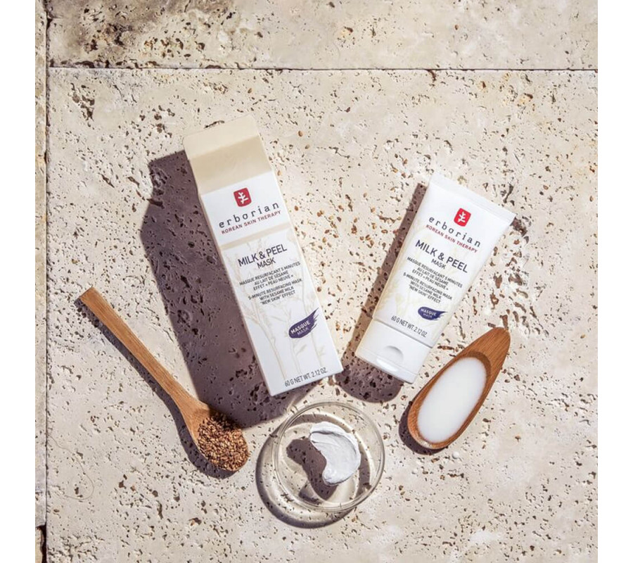 Розгладжуюча маска-пілінг для обличчя  Milk & Peel Mask Erborian, 20 мл