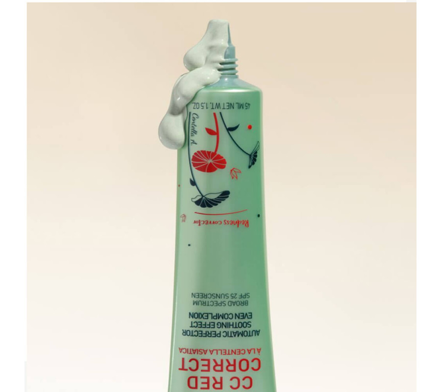 Коригуючий крем для обличчя СС Red Correct Erborian, 15 мл