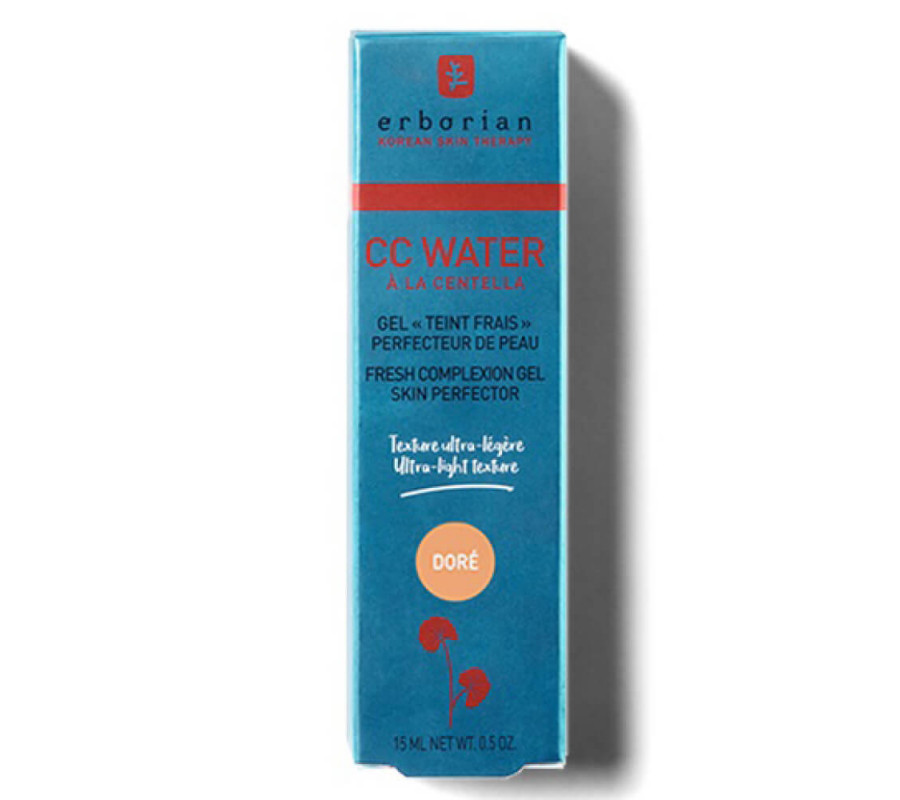 СС-крем для обличчя (міні) CC Water Erborian Dore, 15 мл