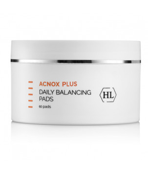 Диски для обличчя змочені лосьйоном Holy Land Cosmetics Acnox Daily Balancing Pads, 60 шт