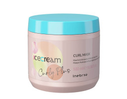 Inebrya Ice Cream Curly Plus Curl Mask — маска для кучерявого волосся, 500 мл