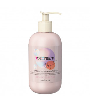 Питательный несмываемый кондиционер для волос Ice Cream Dry-T Leave-In Conditioner Inebrya, 300  мл