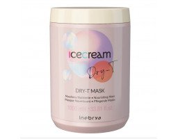 Маска для сухого, фарбованого та кучерявого волосся Ice Cream Dry-T Mask Inebrya, 1000  мл