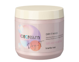 Маска для сухого, фарбованого та кучерявого волосся Ice Cream Dry-T Mask Inebrya, 500  мл