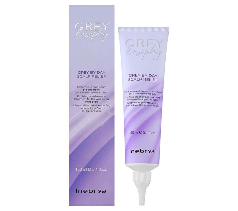 Скраб для очищення шкіри голови Grey By Day Scalp Relief Inebrya, 150  мл