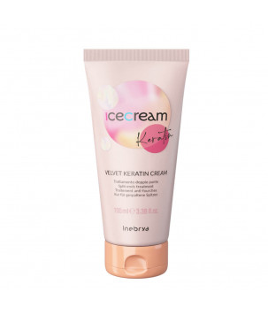 Крем з кератином для пошкодженого волосся Keratin Ice Cream Inebrya, 100  мл