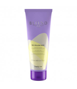 Маска для освітленого або сивого волосся Blondesse No-Yellow Mask Inebrya, 250  мл