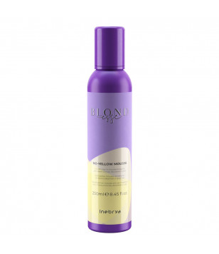 Мусс-кондиционер для осветленных или седых волос Blondesse No-Yellow Mousse Conditioner Inebrya, 250
