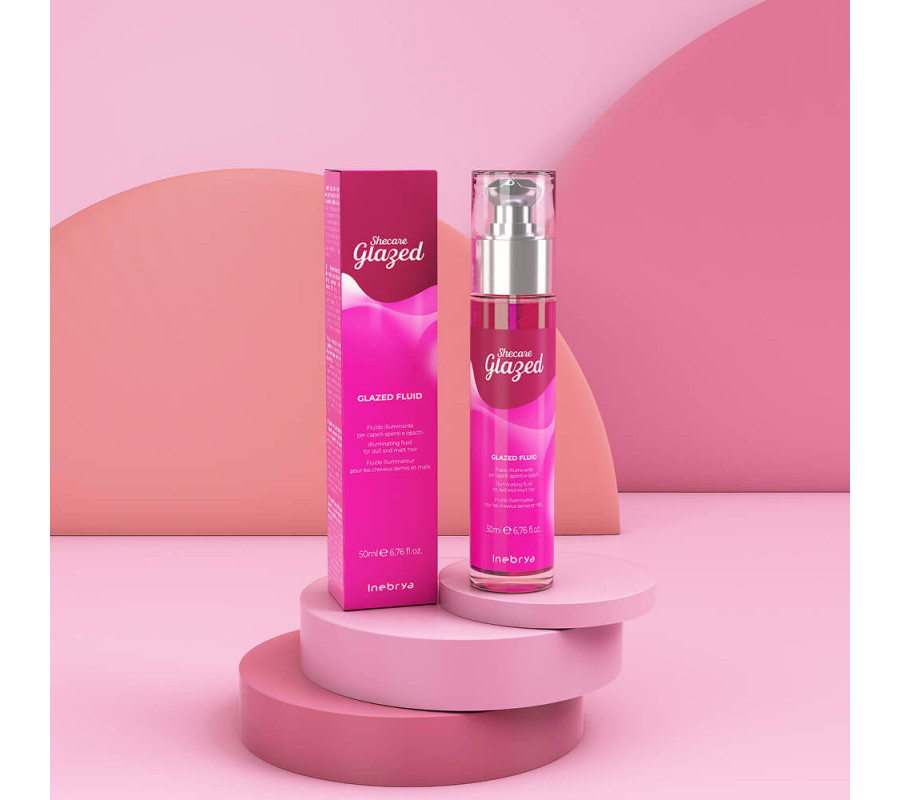 Краплі-флюїд для блиску волосся з ефектом глазурування Shecare Glazed Fluid Inebrya, 50  мл