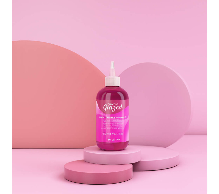Крем-уход для блеска волос эффектом глазировки Shecare Glazed Intense Treatment Inebrya, 250  мл