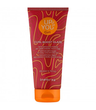 Гель для укладки вьющихся волос  Up To You Сurl Boost Glaze Inebrya, 200 мл