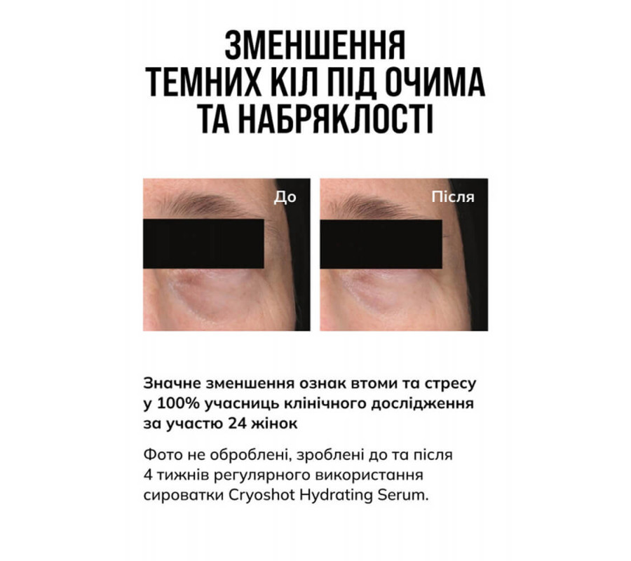 Увлажняющая сыворотка cryoshot hydrating serum Instytutum, 30 мл