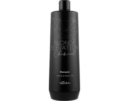 Чорний вугільний тонуючий шампунь для волосся Blonde Elevation Charcoal Shampoo Kaaral, 1000 мл