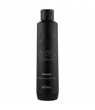 Чорний вугільний тонуючий шампунь для волосся Blonde Elevation Charcoal Shampoo Kaaral, 300 мл
